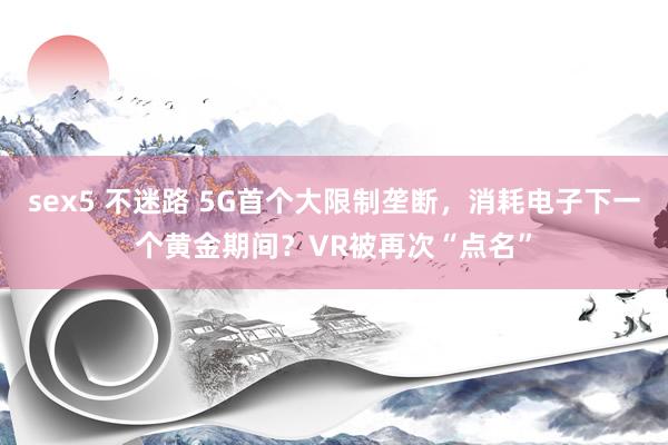 sex5 不迷路 5G首个大限制垄断，消耗电子下一个黄金期间？VR被再次“点名”