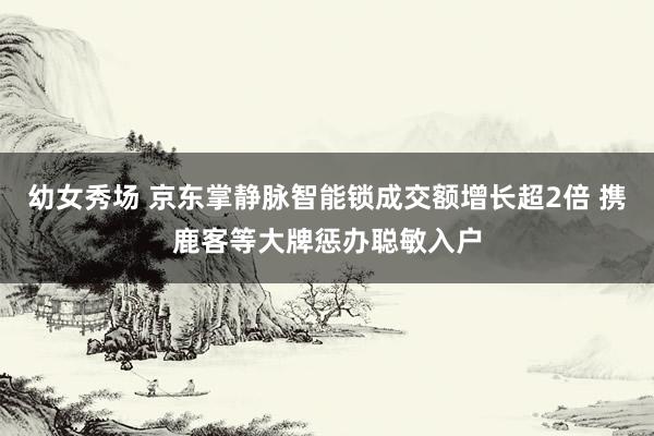 幼女秀场 京东掌静脉智能锁成交额增长超2倍 携鹿客等大牌惩办聪敏入户