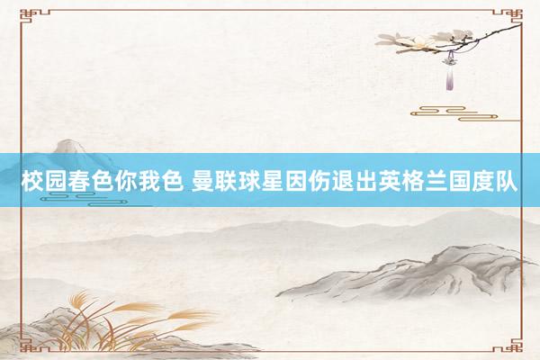 校园春色你我色 曼联球星因伤退出英格兰国度队