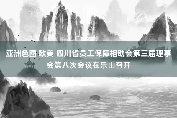 亚洲色图 欧美 四川省员工保障相助会第三届理事会第八次会议在乐山召开