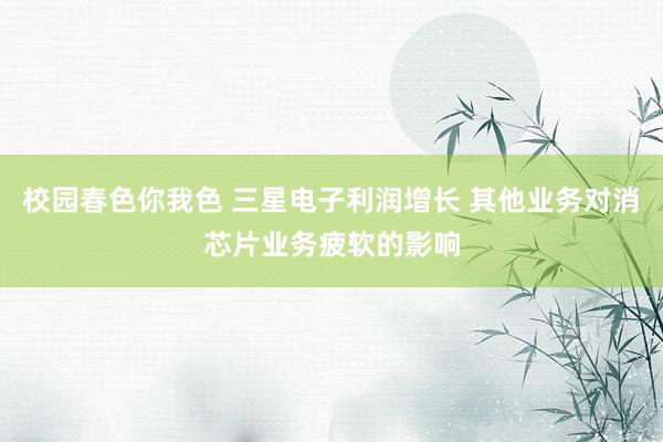 校园春色你我色 三星电子利润增长 其他业务对消芯片业务疲软的影响